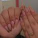 Buy Mouyouglow Press On Nails - Short Almond Nude Pumpkin with Gold Glitter | Durable Artificial Fingernails & Nail Glue - Buy Online on GoSupps.com