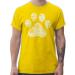 Shirtracer - T-Shirt Men - Gift for Dog Owners - High Five Dog Paw 6 Yellow 4XL Large Sizes