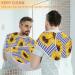 Beard Bib Apron for Men - Non-Stick Waterproof Hair Catcher | Sunflower Plaid Grooming Cloth | Perfect for Shaving & Trimming - Buy Online on GoSupps.com