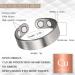 EnerCoppeX 3500 Gauss Magnetic Ring | 99.99% Pure Copper | Classic Graphic Design | Men & Women | 4 Powerful Magnets - Buy Online on GoSupps.com