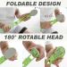 DOWMI Foldable Lotion Applicator for Back - 19 Long Handle - Applies Creams, Sunscreens, Ointments - Includes 2 Types of Pads - Green - Buy Online on GoSupps.com