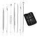 Blackhead Remover Kit Professional Stainless Pimple Comedone Extractor treatment for Blemish Whitehead Popping Tweezers Kit (Tools Kit 7 Pcs)