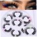 minkissy 7 Pairs Fake Eyelashes False Lashes Women Lashes with Color Curl Lash Clusters Fake Lashes Faux Eyelashes Colored Eyelashes Individual Lashes Chemical Fiber Extend Make up - Buy Online on GoSupps.com