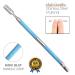 Krisp Beauty Dual Sided Cuticle Pusher - Surgical Grade Stainless Steel Manicure/Pedicure Tool Set for Nail Care - Blue - Buy Online on GoSupps.com