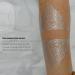 Roarhowl Metallic sparkle temporary tattoos  gold  silver  suitable for all skin tones (silvery 4) - Buy Online on GoSupps.com