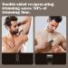 Waterproof Body Hair Trimmer Kit - Cordless Adjustable Combs & Interchangeable Heads for Safe Groin Chest Back & Armpit Grooming - Buy Online on GoSupps.com
