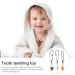 NUOBESTY 3pcs Shark Tooth Silicone Chew Necklace Set - Teething Chewy Toy for Boys and Girls - Buy Online on GoSupps.com
