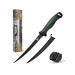 Zite Fishing fillet knife set with knife sharpener-sharp & coated blade corrosion-resistant-fish knife with anti-slip handle-20 cm blade length