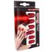 W Widmann W Widmann Widmann 05351 - fingernail set glitter red 12 pieces self -adhesive accessory carnival MottoRTY Halloween