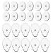 TENS Unit Replacement Pads Snap On TENS Unit Pads 22Pack Multiple Sizes Electrodes TENS Unit Pads Reusable 35-50 Times Self-Adhesive SM Electrodes Compatible with Belifu EMS Muscle Stimulator Machine 22 Pack Combination