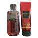 Bath & Body Works Men's Bourbon 3-in-1 Hair Face & Body Wash Shower Gel and Body Cream 2 Piece Set