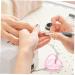Baluue Dappen Dish for Acrylic Nails Heart Shaped Glass Crystal Acrylic Nail Cup with Lid Liquid Powder Dappen Bowl Dish Nail Manicure Tool Supply Pink - Buy Online on GoSupps.com