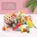 Multi-Colored Parrot Hanging Toys | Chew & Bite Cardboard Accessories for Budgies & Large Birds - M-45cm - Buy Online on GoSupps.com
