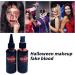  Dewireaey Halloween Dummy Blood - 60ml Coagulated Blood Cosplay for Makeup | Halloween Cosplay Supplies for Masquerade Theatre Performance Short Film Escape Room Theme Party - Buy Online on GoSupps.com