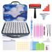 AYIYUN 70 Slots Diamond Painting Storage Containers, 5d Diamond Art Accessories and Tools, Diamond Painting Accessories Kit DIY Art Craft Jewelry Beads Rhinestones Organizer Box (Violets)