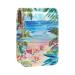 Travel Lipstick Organizer Case Lipstick Case Portable Makeup Bag With Mirror Tropical Retro Beach Flowers H442j1cscg
