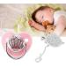Shop Bling Baby Pacifier with Rhinestone Crown - Safe Silicone Glow in the Dark Size M for Breastfeeding Babies - Buy Online on GoSupps.com