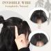 Invisible Wire Hair Extension 20 Synthetic Wavy Hairpiece Chestnut Brown with Blonde Highlights - Buy Online on GoSupps.com