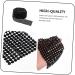 Operitacx 1 Roll Pinnacle Drilling Decor Beaded Ribbon Appliques Embellishments Row Drill Plastic Mesh Punk 450X9.5cm Black - Buy Online on GoSupps.com