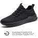 Langfeuu Women's Sneakers - Lightweight Breathable Sports & Running Shoes - Outdoor Tennis & Walking Shoes - Slip-Resistant Black - Size 40 EU - Buy Online on GoSupps.com