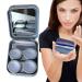 Travel Contact Case - Contact Lens Storage Box Contact Lens Holder Kit Contact Box with Tweezers Solution Bottle for Daily and Outdoor Use Pochy Purple