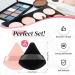 Patelai 2 Pcs Powder Puff Set - Soft Triangle Sponges for Makeup Application - Reusable and Versatile - Ideal for Loose Powder and Foundation - Black Nude - Buy Online on GoSupps.com