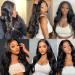 SOKU 18 Body Wave Synthetic Lace Front Wig Dark Brown - Pre Plucked T Part with Baby Hair, HD Transparent Lace - Women's Natural Wave Wigs - Buy Online on GoSupps.com