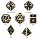 DNDND Metal Dice Set - 7 Die Polyhedral Set in Gift Metal Box - Black & Gold - For DND RPG Games - Buy Online on GoSupps.com