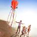HENGDA KITE: Large Easy Flyer Octopus Kite for Kids - 31 Inches Wide - Perfect for Beach or Park - Orange & Purple - Buy Online on GoSupps.com