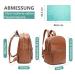 Buy Miss Fong Diaper Bag Backpack - Stylish Leather with 18 Organizers & Changing Pad - Brown | International Shipping - Buy Online on GoSupps.com