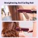 Flat Iron Hair Straightener & Curler 2 in 1 - Fast Heat Up Ceramic Coating LCD Display - Professional Styling Tool for Shinier Smoother Hair - Buy Online on GoSupps.com