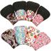 Asenappy 4 PCs Cloth Sanitary Pads Reusable X Large Cloth Menstrual Pads for Heavy Flow Night Use + Wet Bag Multicolor B - Buy Online on GoSupps.com