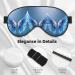 Angel Wing Print Unisex Sleep Mask - Double-Sided Eye Mask for Sound Sleep & Skin Care - Buy Online on GoSupps.com