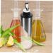 Zerodeko Olive Oil Bottle Dispenser Glass Oil Bottle 4pcs Condiment Bottles Glass Seal Vinegar Condiment Dispenser Oil Dispenser Bottle 27.5X7CMx4pcs Silverx4pcs - Buy Online on GoSupps.com