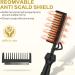 DAN Mini Electric Hot Comb for Wigs & Afro Hair - Anti-Scald Straightening Comb | Ceramic Dual Voltage Hot Comb Hair Straightener in Gold - Buy Online on GoSupps.com