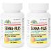 Senna Plus Natural Vegetable Laxative with Stool Softener, 100 tablets (Pack of 2) 100 Count (Pack of 2)