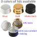 Zeoabsy 4-Pack 100ml Silver Aluminum Bottles with Gold Screw Lids - Ideal for Cosmetics Travel & Hotels - Buy Online on GoSupps.com