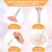 Honeydak 32 Pcs Face Mask Fan Brush Set | Soft Flat Head Facial Brush | Esthetician & Cosmetic Makeup Tools for Eyelash Extension, Mud & Clay Mask Application | Pink White - Buy Online on GoSupps.com