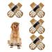 4 pairs of anti-slip socks for dogs adjustable indoor dog handle socks with straps dog socks for hardwood floors dog socks anti-slip dog socks for dogs in the outdoor (s)