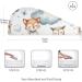 Watercolor Owl Fox Bear Bird Hair Towel 2 Pack | Super Absorbent Quick Dry Hair Turbans for Women & Girls - Buy Online on GoSupps.com