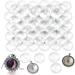 Acmer 1 inch/25mm Clear Glass Dome Cabochons - 100 Pieces for Photo Pendant Jewelry Making - Buy Online on GoSupps.com