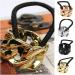 JUSTFOX Gold Curb Chain Hair Ring - Elegant Hair Accessory for Stylish Women | International Shipping Available - Buy Online on GoSupps.com