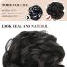 BARSDAR Hair Bun Extensions Hairpiece Hair Rubber Scrunchies for Women Ponytail Extensions Updo Curly Messy Bun - Golden Brown 1 Count (Pack of 1) 10#-Golden Brown - Buy Online on GoSupps.com