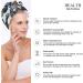 Skull Butterfly Microfiber Hair Towel Wrap for Women - Super Absorbent Hair Turban 10" x 26 - Buy Online on GoSupps.com