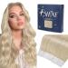 FSHINE TAPE in extensions real hair 60 Platinblond tape in extensions real hair 40cm invisible tape in extensions 50g extensions real hair nature #60 1.Tape #60 40cm