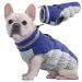 Kuoser waterproof dog coat cold weather winter warm jacket for small medium -sized dogs cozy dog sweater with fleece lined reflective puppy winter vest pet clothing xs blue
