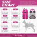 Kuoser Waterproof Dog Coat - Winter Jacket for Small & Medium Dogs | Cozy Fleece-Lined Reflective Vest - XL Pink - Buy Online on GoSupps.com