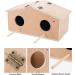PetNanny Parakeet Nesting Box with Bamboo Bird's Nest & Coconut Shreds - Birdhouse Kit for Breeding & Playtime | Ideal for Parrots, Swallows, and Small Birds - Buy Online on GoSupps.com