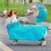 Kahool Waterproof Dog Raincoat with Hoodie - Adjustable Reflective Dog Jacket for Small Medium Large Dogs - Lightweight Dog Poncho Slicker in Blue (Large) - Buy Online on GoSupps.com