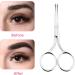 WLLHYF 3 Pcs Nose Hair Scissors Facia Eyebrow Mustache Ear Hair Grooming Trimming Scissors Stainless Steel Professional Small Beard Nail Cuticle Eyelashes Beauty Scissors for Men Women(Silver) - Buy Online on GoSupps.com